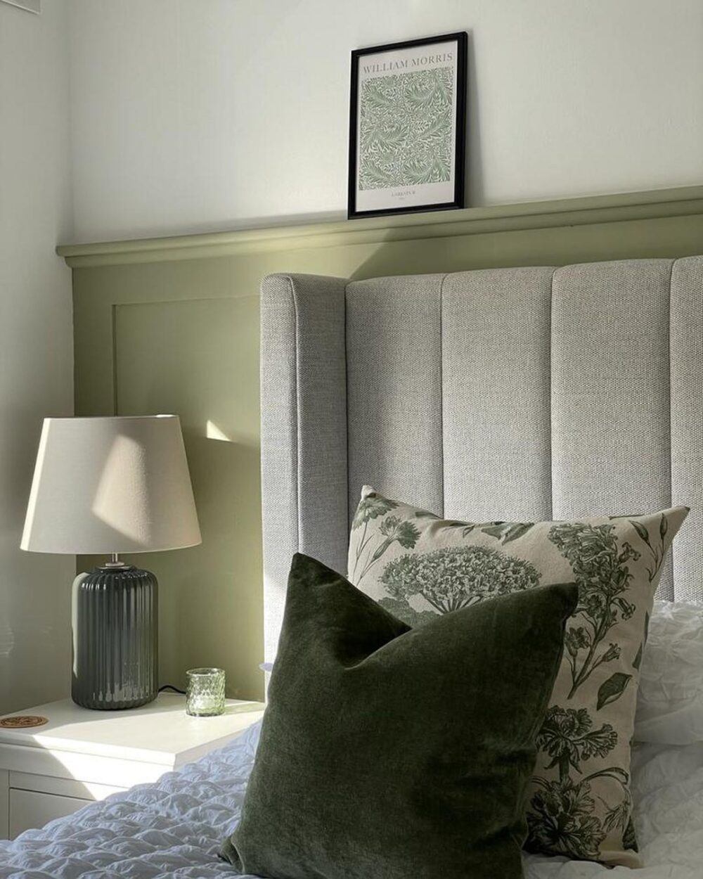 green and cream bedroom ideas