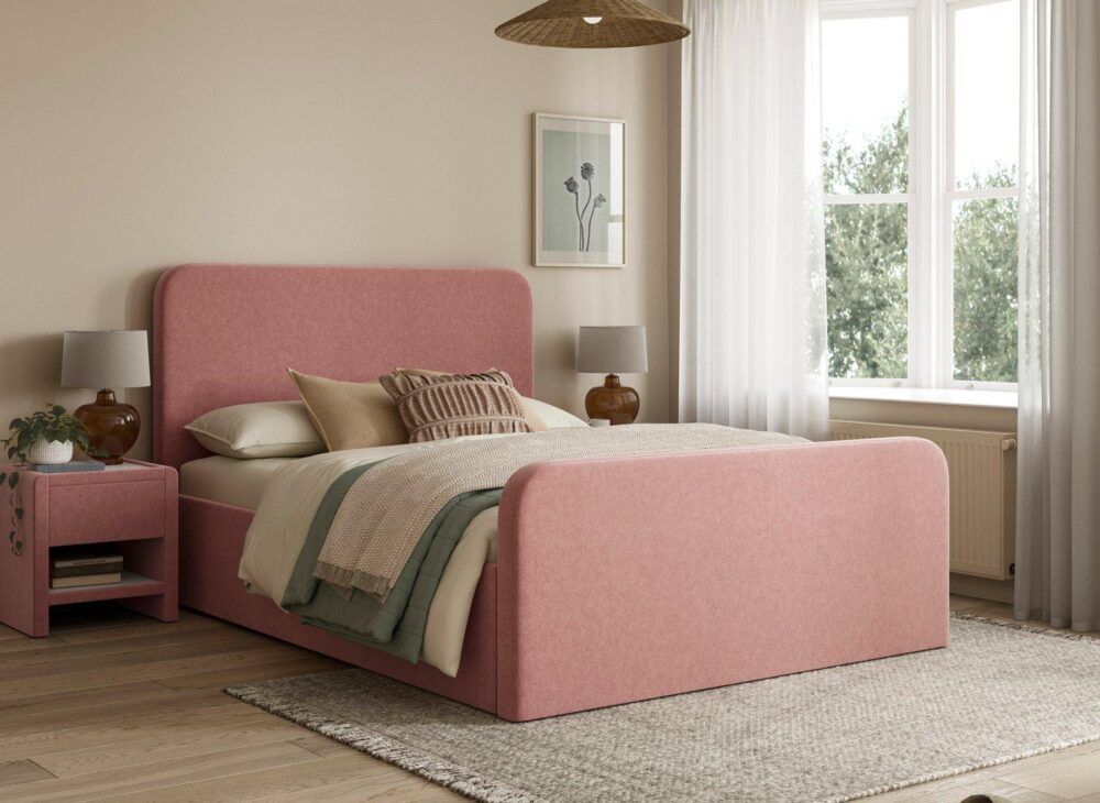 House Beautiful Margot Bouclé Bed Frame