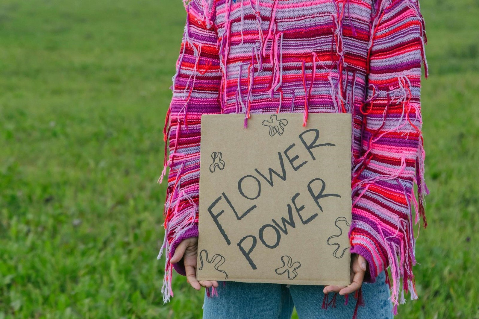 Flower power sign